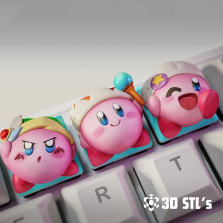 STL Models - 3DSTLS 10 Kirby Keycaps STL File 3D Print Models