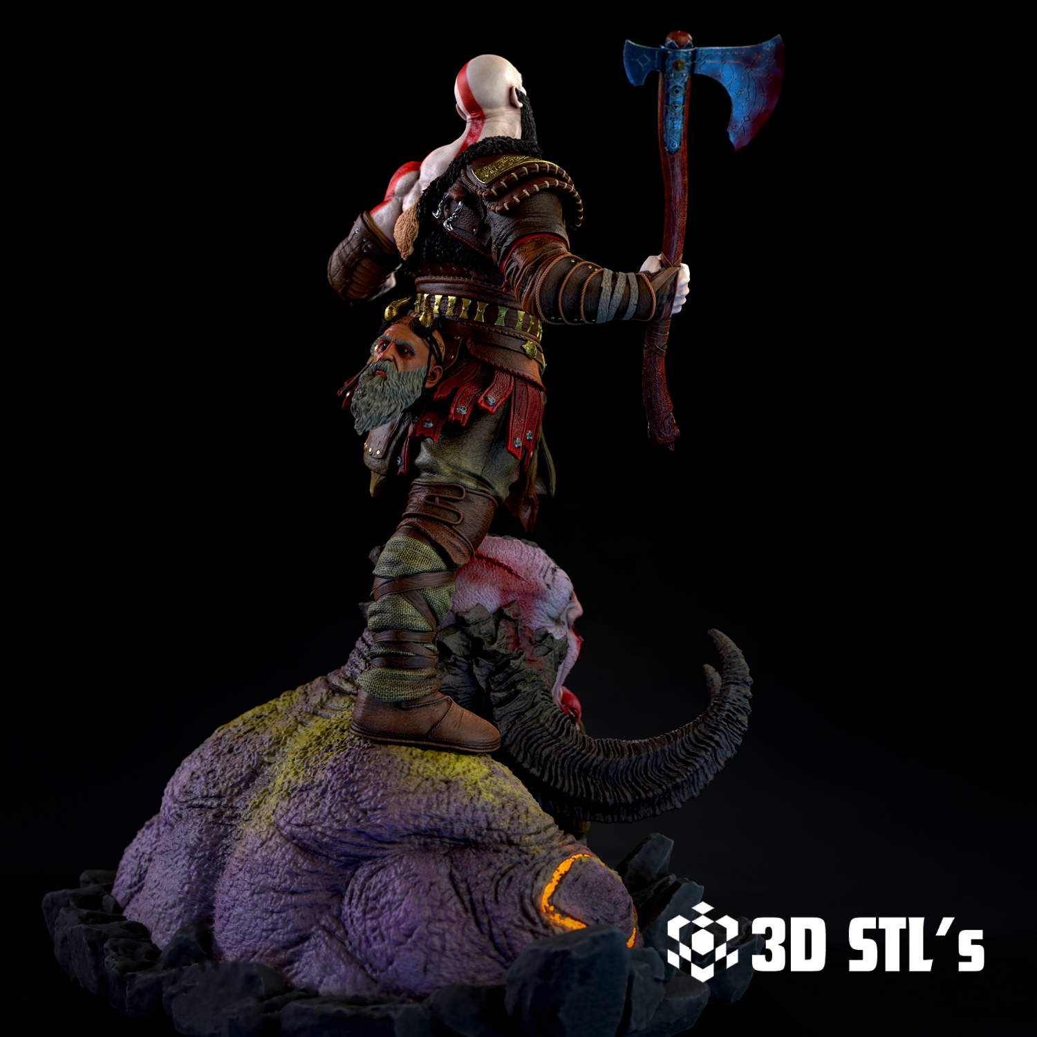Kratos STL File 3D Print Model 3 Kratos STL File 3D Print Model