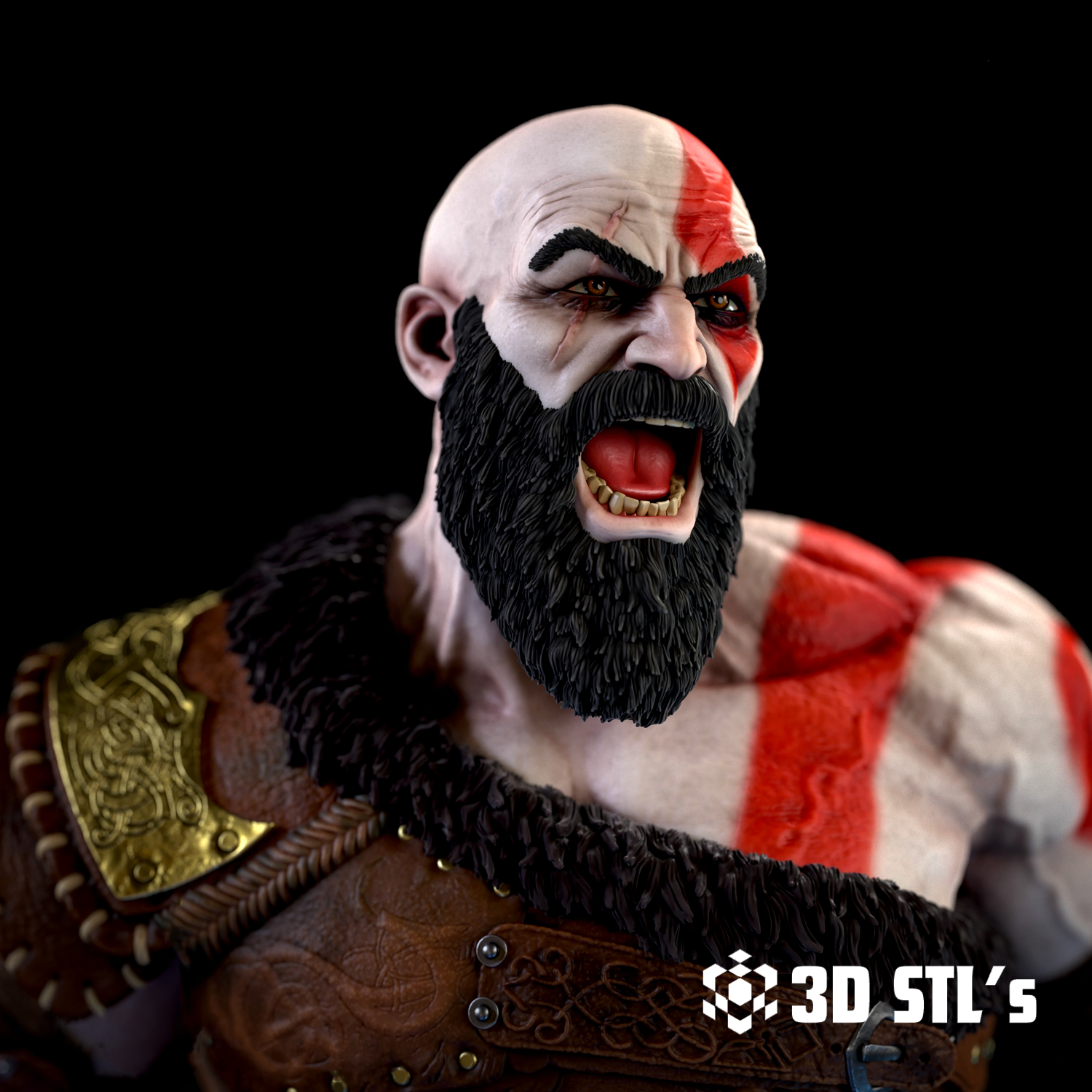 Kratos STL File 3D Print Model 4 Kratos STL File