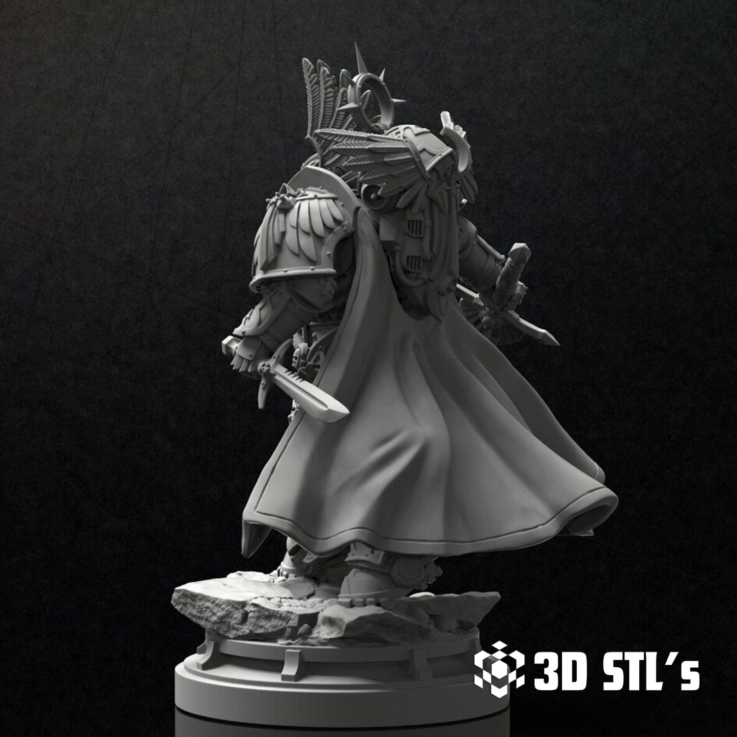 Paladin Lion El Johnson Warhammer STL File 3D Print Model 4 Paladin Lion El Johnson Warhammer STL