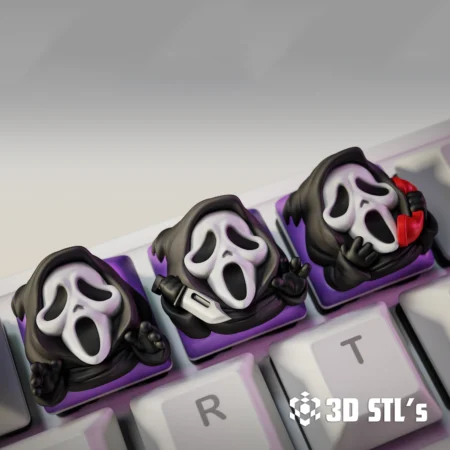 STL Models - 3DSTLS 19 Scream Keycaps STL