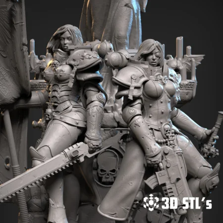 STL Models - 3DSTLS 9 Sisters of Battle STL