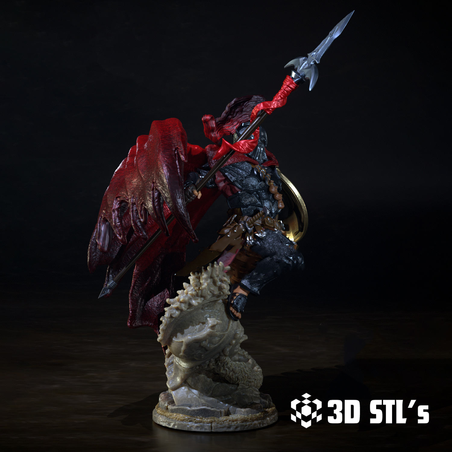 Spartan Batman STL File 3D Print Model 3 Spartan Batman STL File 3D Print Model