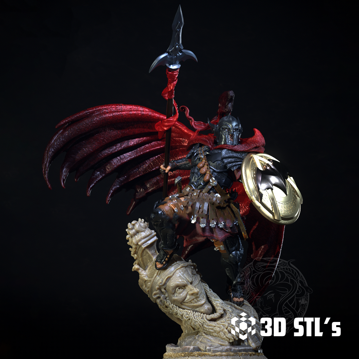 Spartan Batman STL File 3D Print Model 4 Spartan Batman STL File 3D Print Model