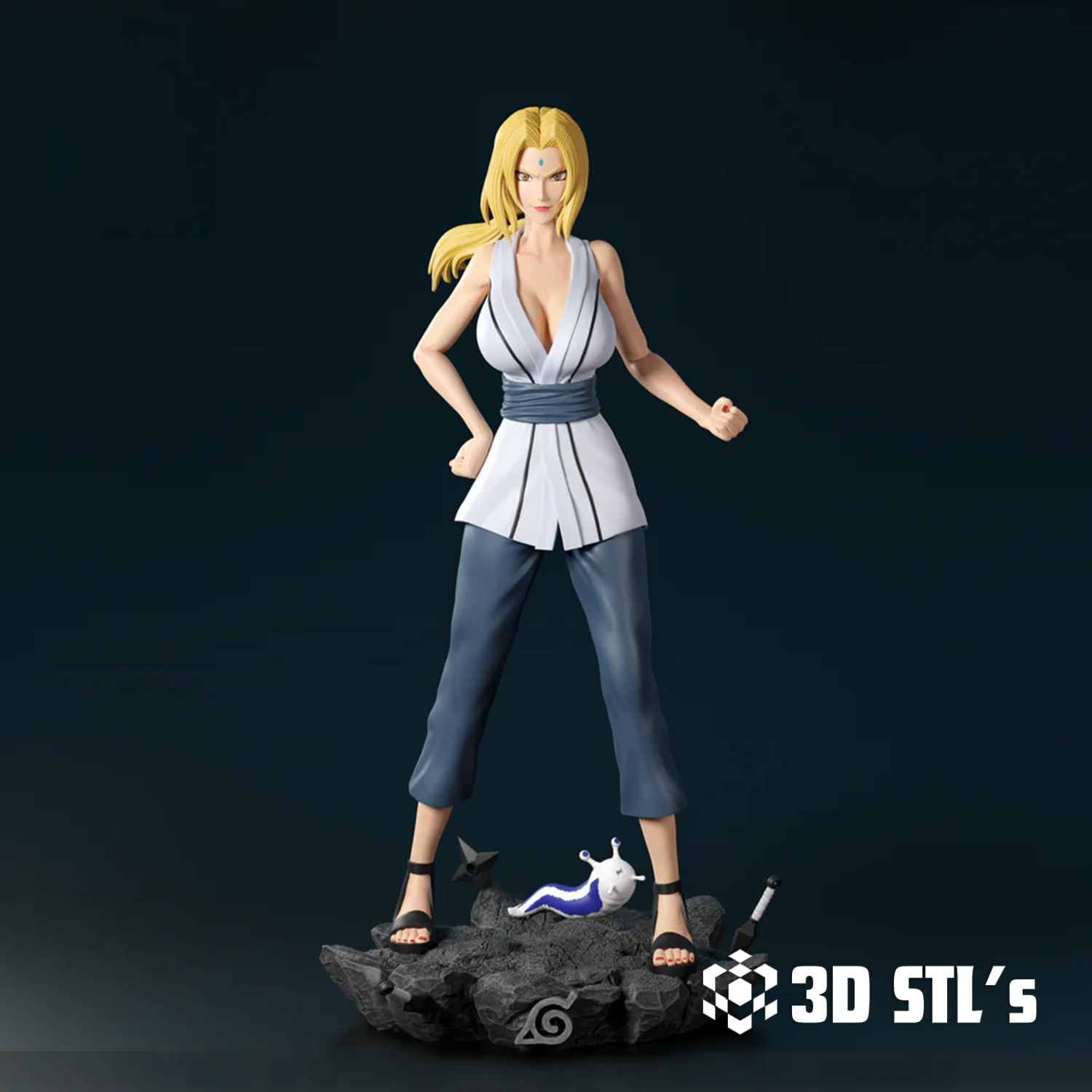 Tsunade STL File 3D Print Model 6 Tsunade STL File 3D Print Model