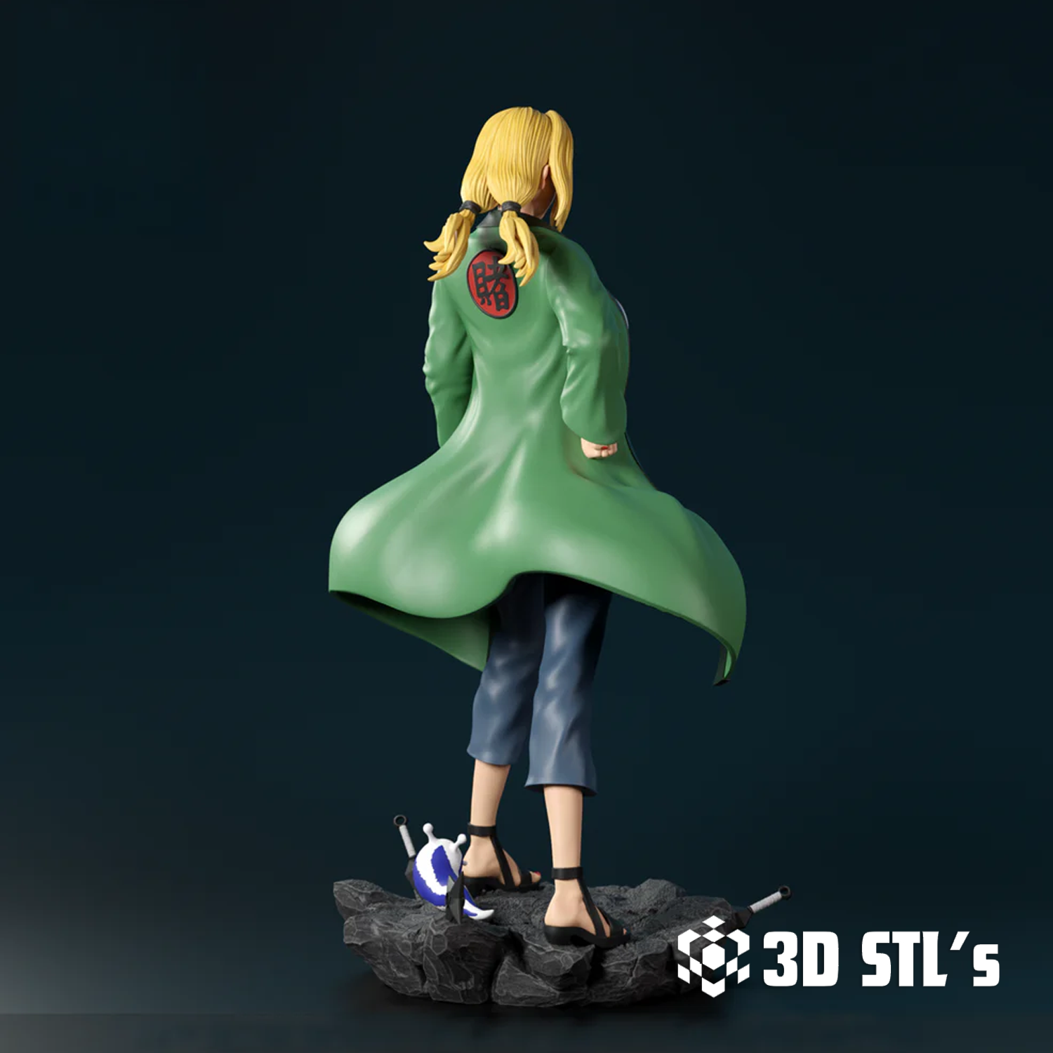 Tsunade STL File 3D Print Model 3 Tsunade STL File 3D Print Model