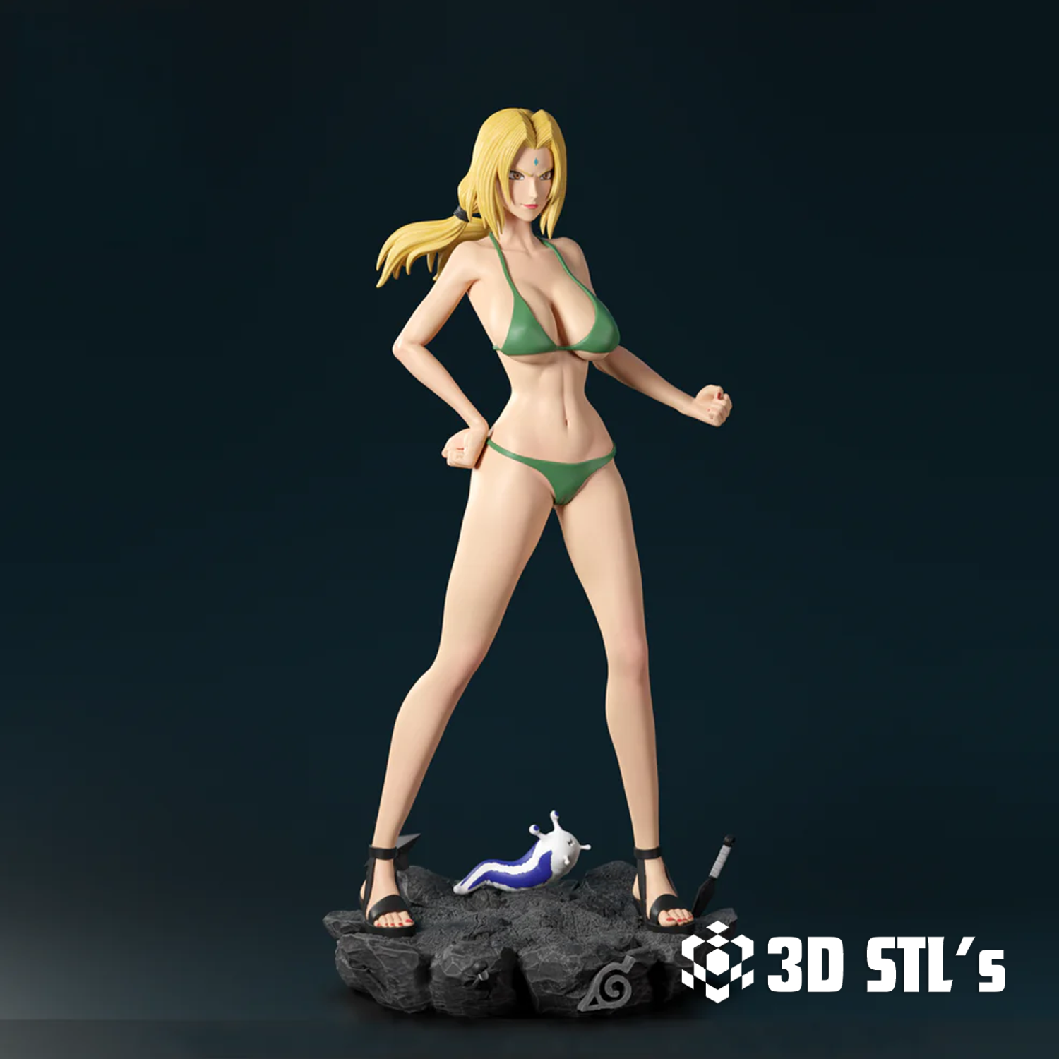 Tsunade STL File 3D Print Model 5 Tsunade STL File 3D Print Model