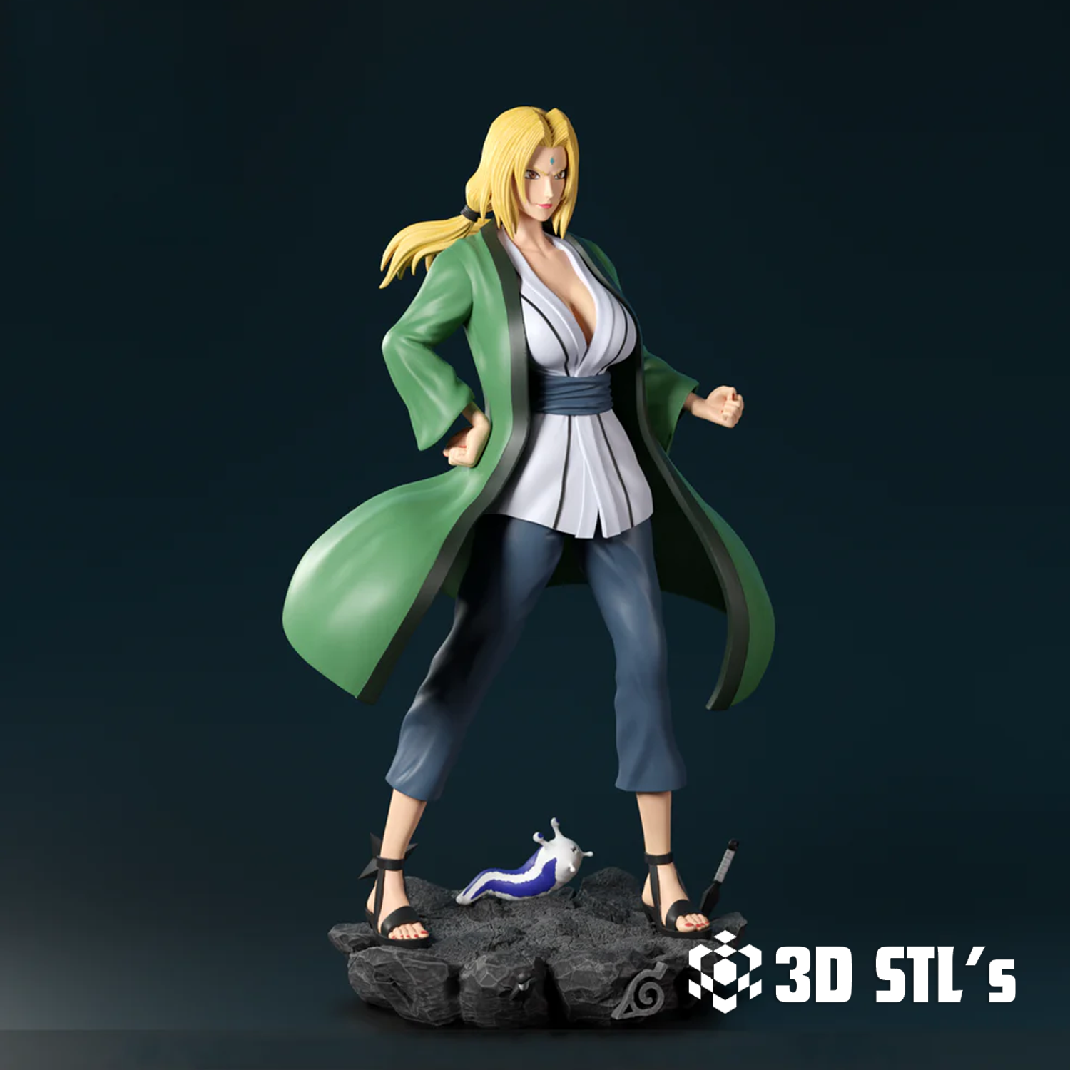 Tsunade STL File 3D Print Model 4 Tsunade STL File 3D Print Model