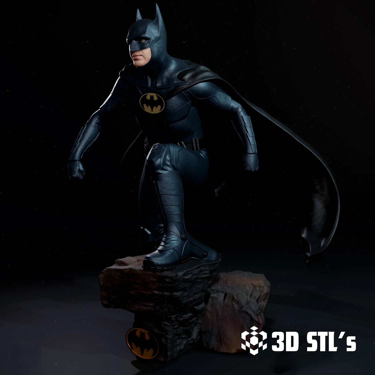 Batman Michael Keaton STL File 3D Print Model 3 Batman Michael Keaton STL