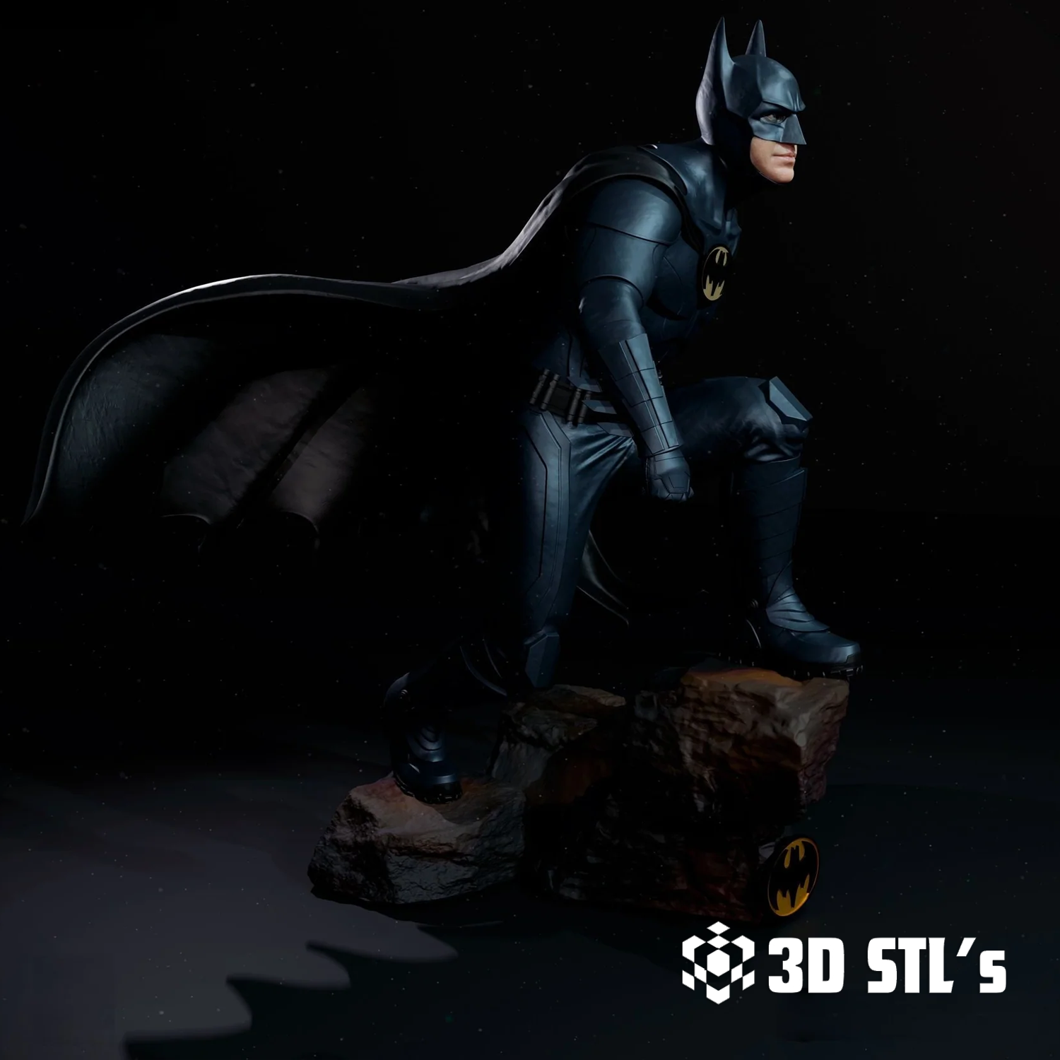 Batman Michael Keaton STL File 3D Print Model 5 Batman Michael Keaton STL