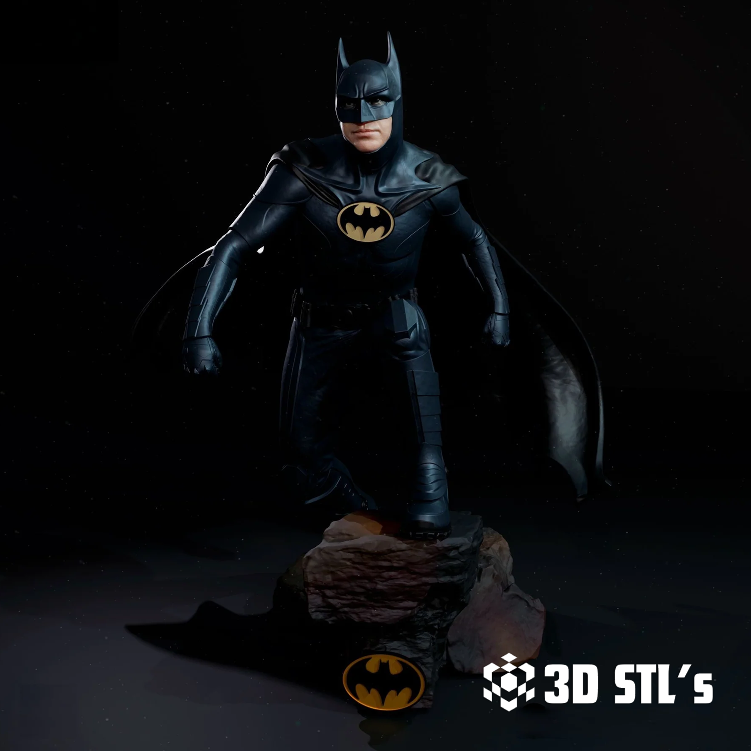 Batman Michael Keaton STL File 3D Print Model 1 Batman Michael Keaton STL