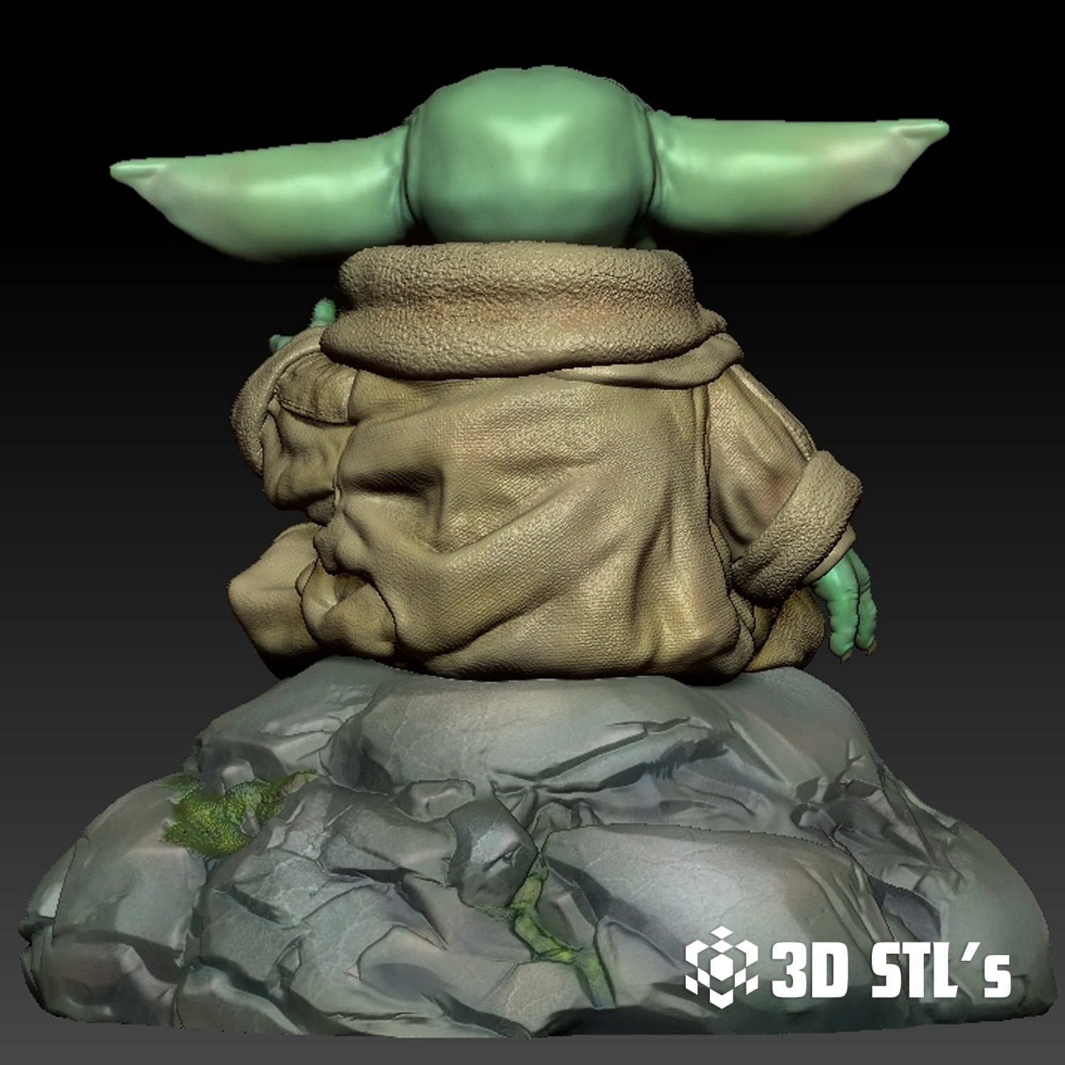 Grogu STL File 3D Print Model 4 Grogu STL