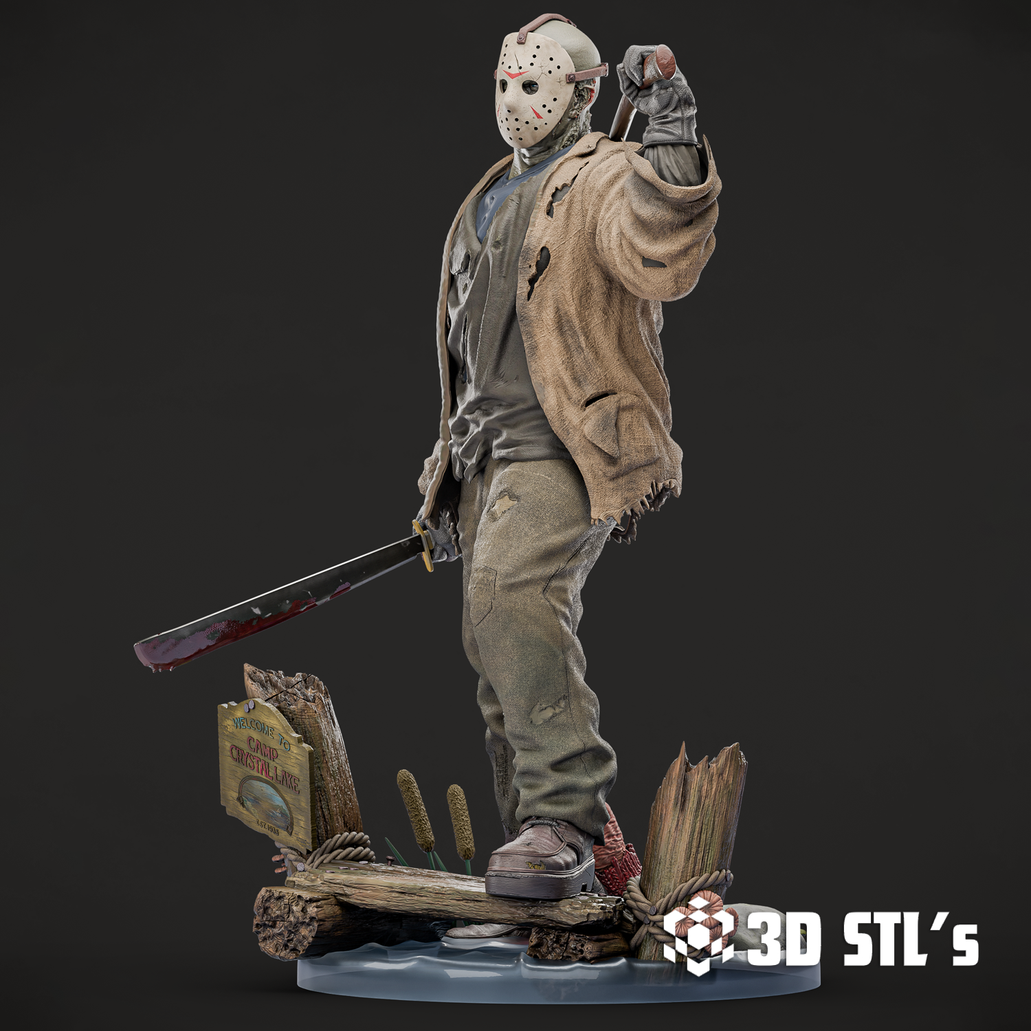 Jason Voorhees STL File 3D Print Model 2 Jason Voorhees STL