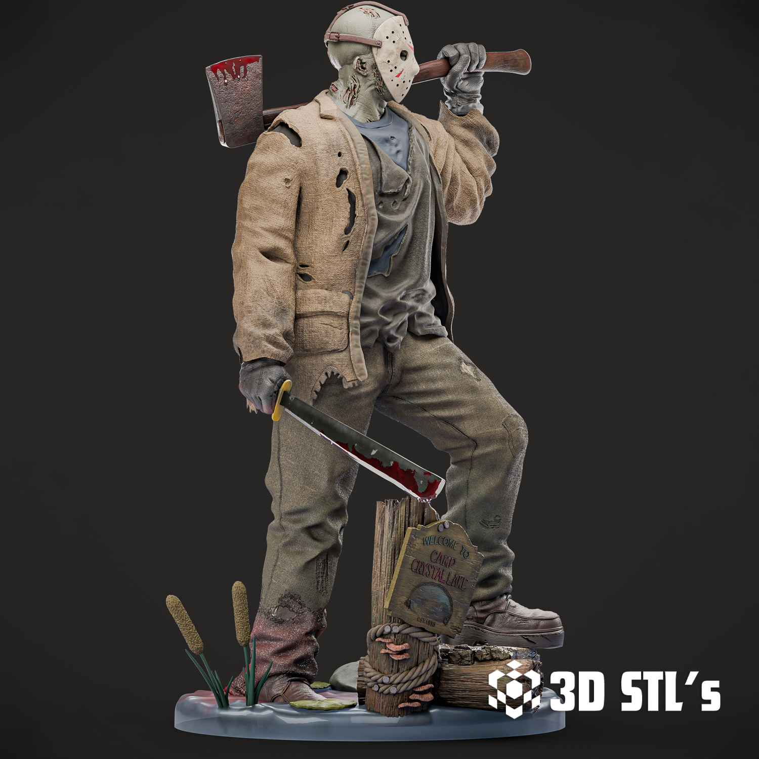 Jason Voorhees STL File 3D Print Model 4 Jason Voorhees STL