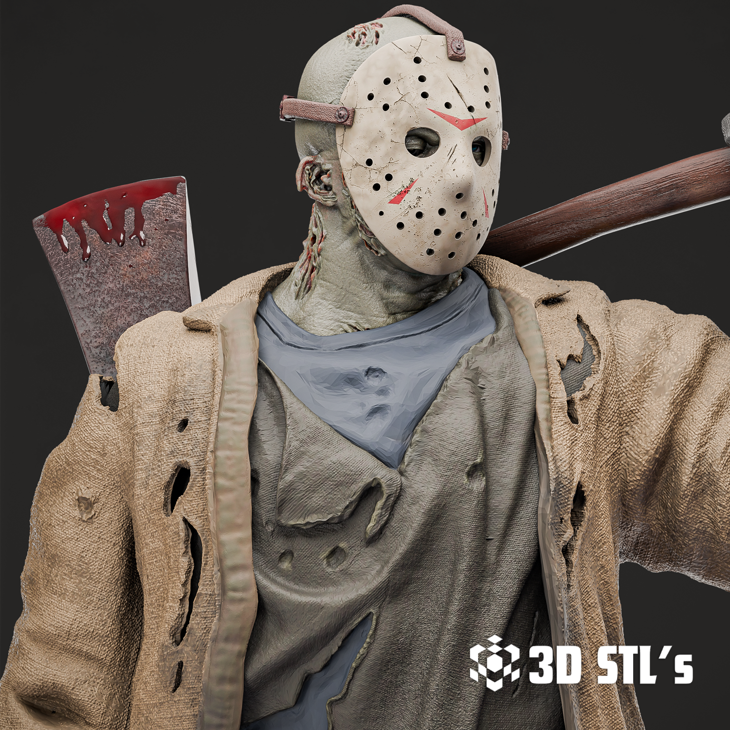 Jason Voorhees STL File 3D Print Model 5 Jason Voorhees STL