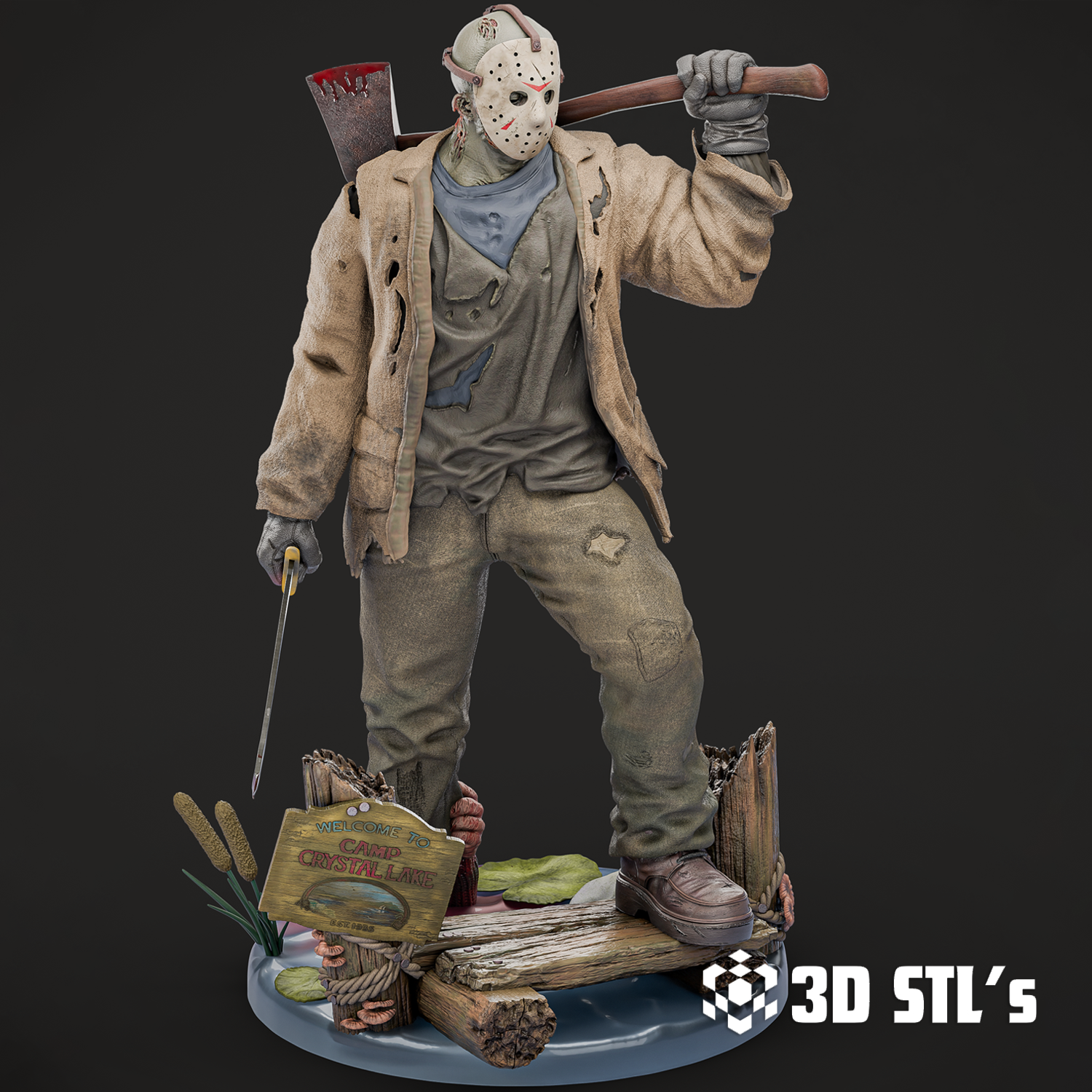 Jason Voorhees STL File 3D Print Model 6 Jason Voorhees STL