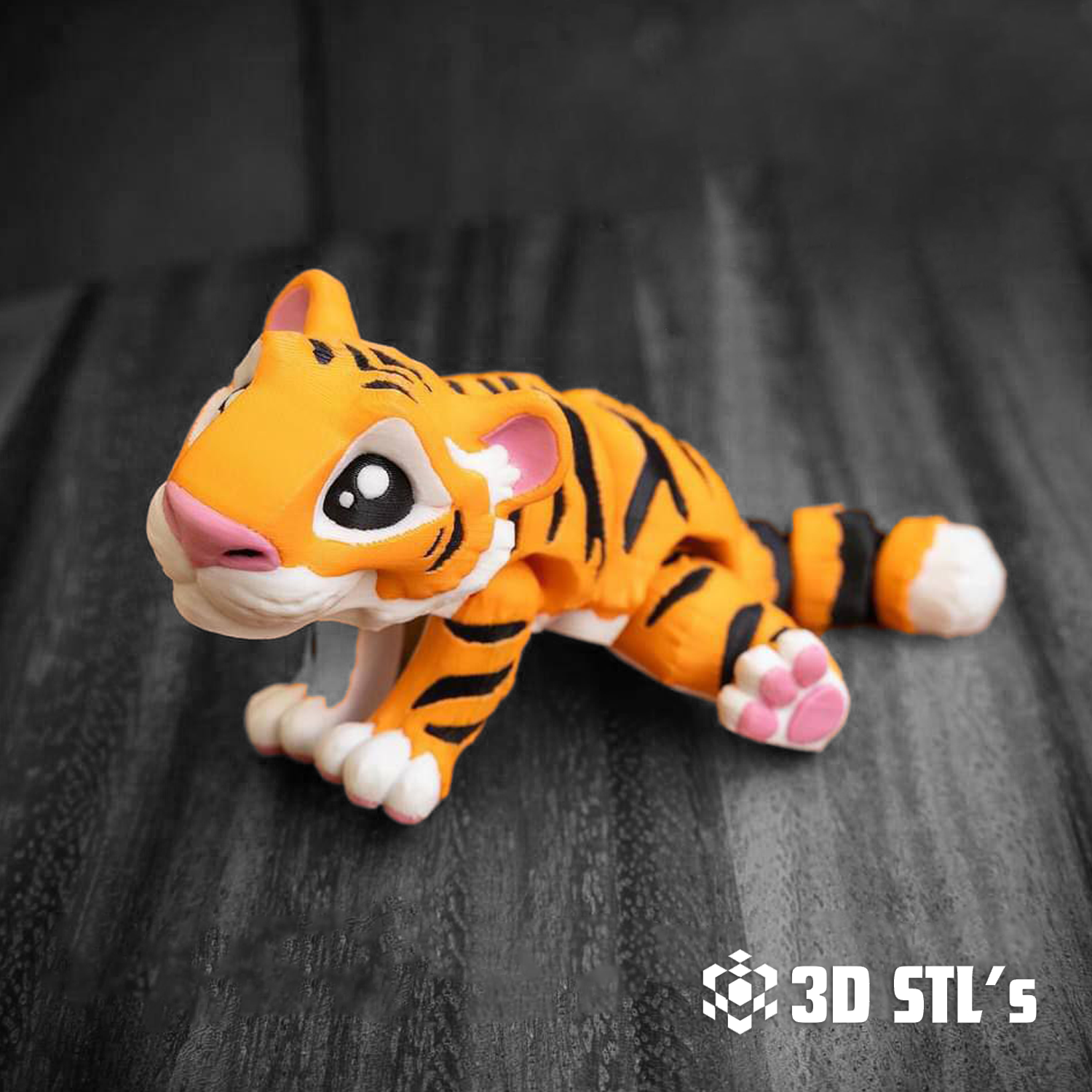 Mini Tiger STL 3MF File 3D Print Model 1 Mini Tiger STL
