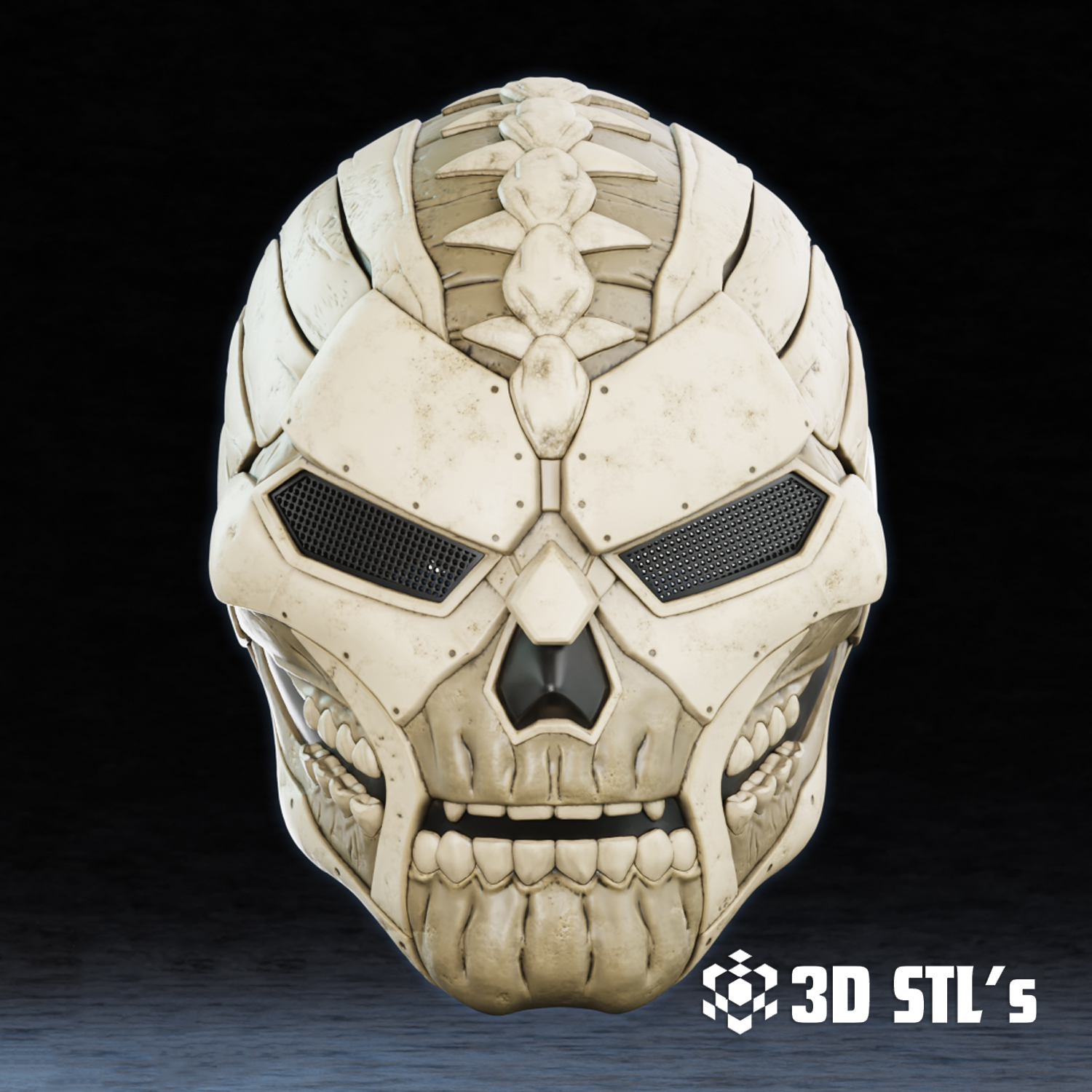 Skull Dr Doom Mask STL File 3D Print Model 1 Skull Dr Doom Mask STL
