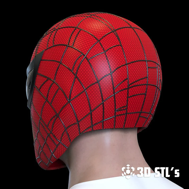 Spider Man Peter Parker Helmet STL File 3D Print Epic Model - 3D STLs