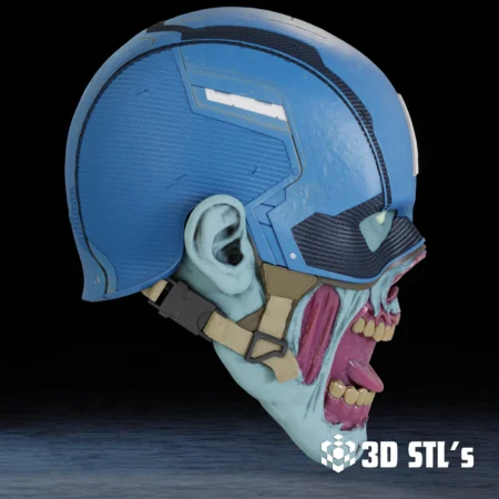 Zombie Captain America Helmet STL