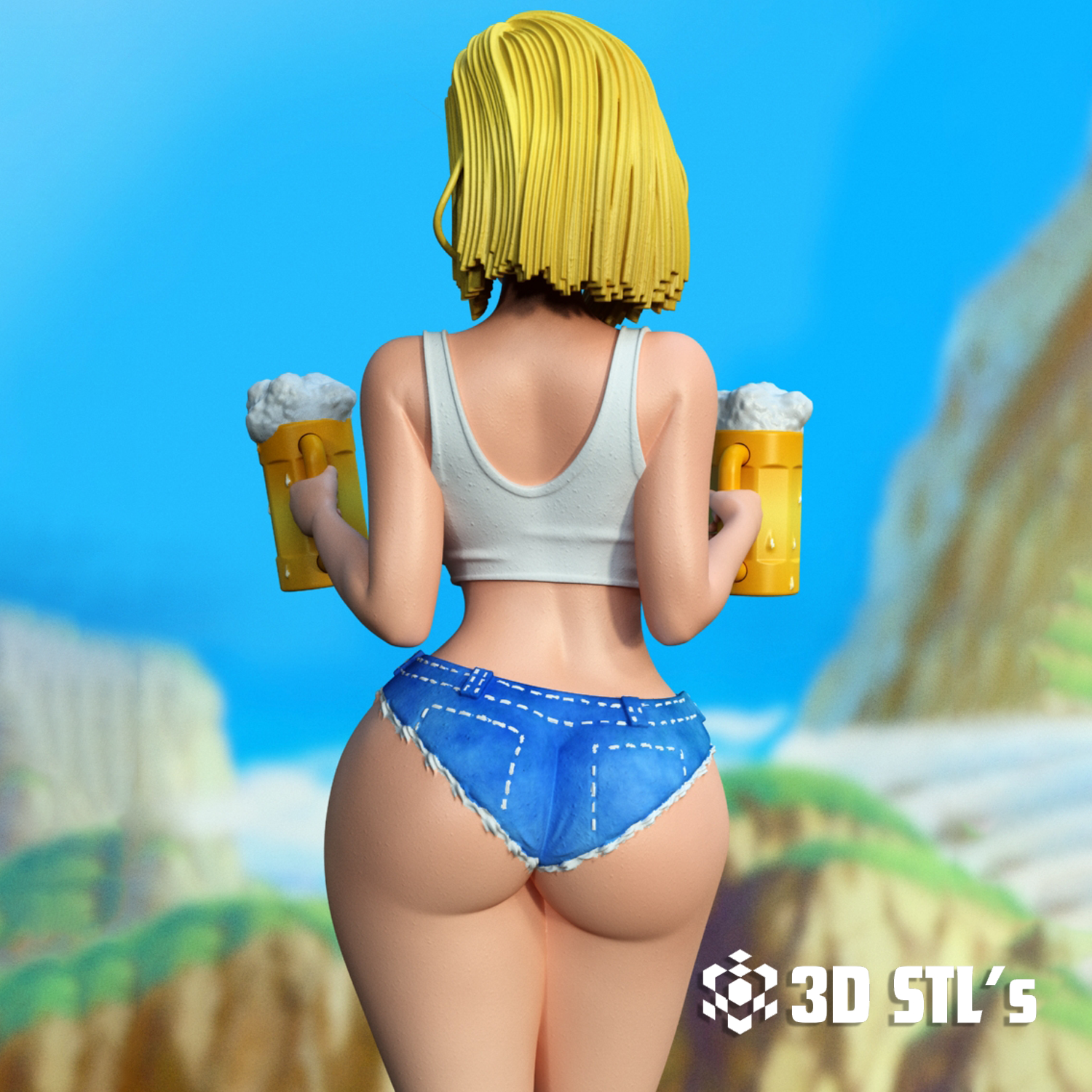 Android 18 NSFW STL 3D Printing Model 2 Android 18 NSFW STL 3D Printing Model