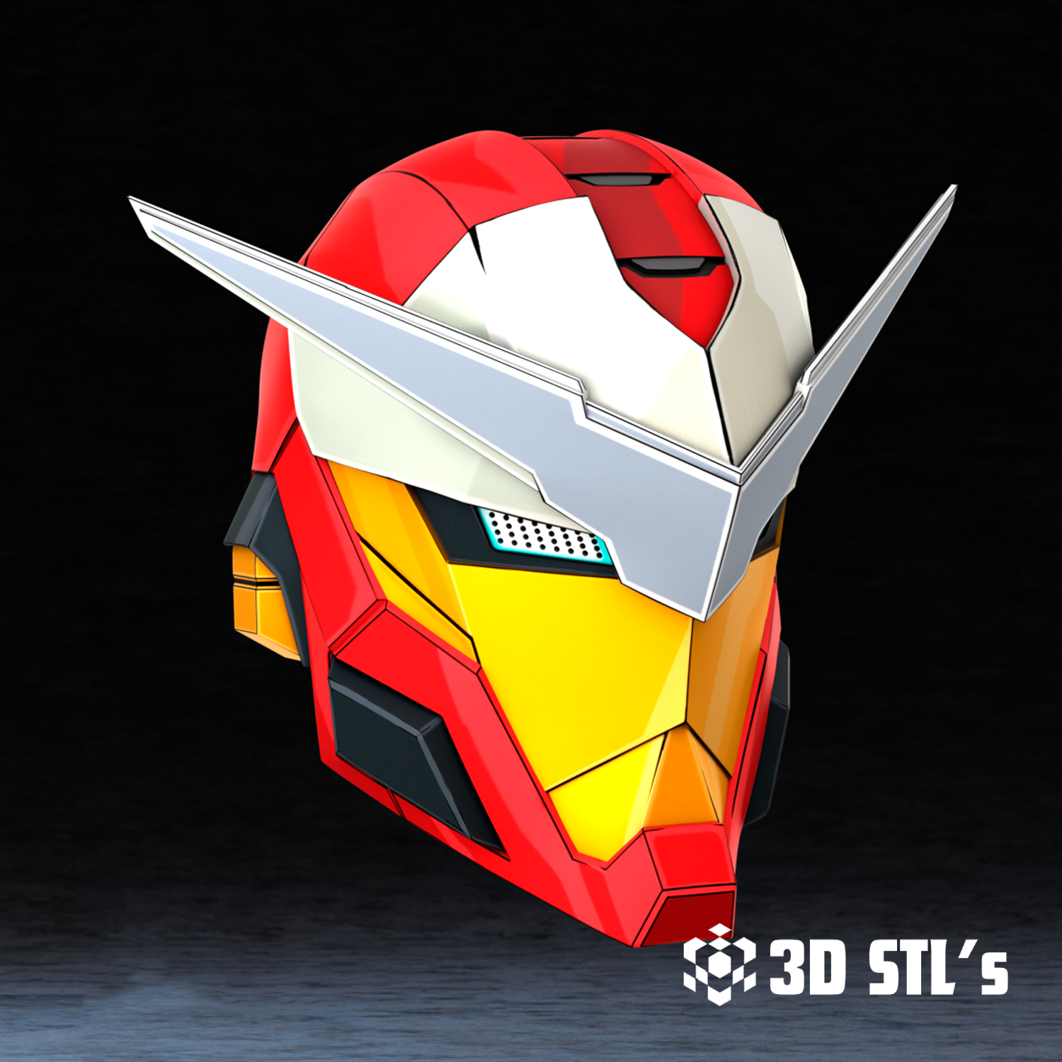 Iron Man Tokon Helmet STL 3D Printing Model 2 Iron Man Tokon Helmet STL