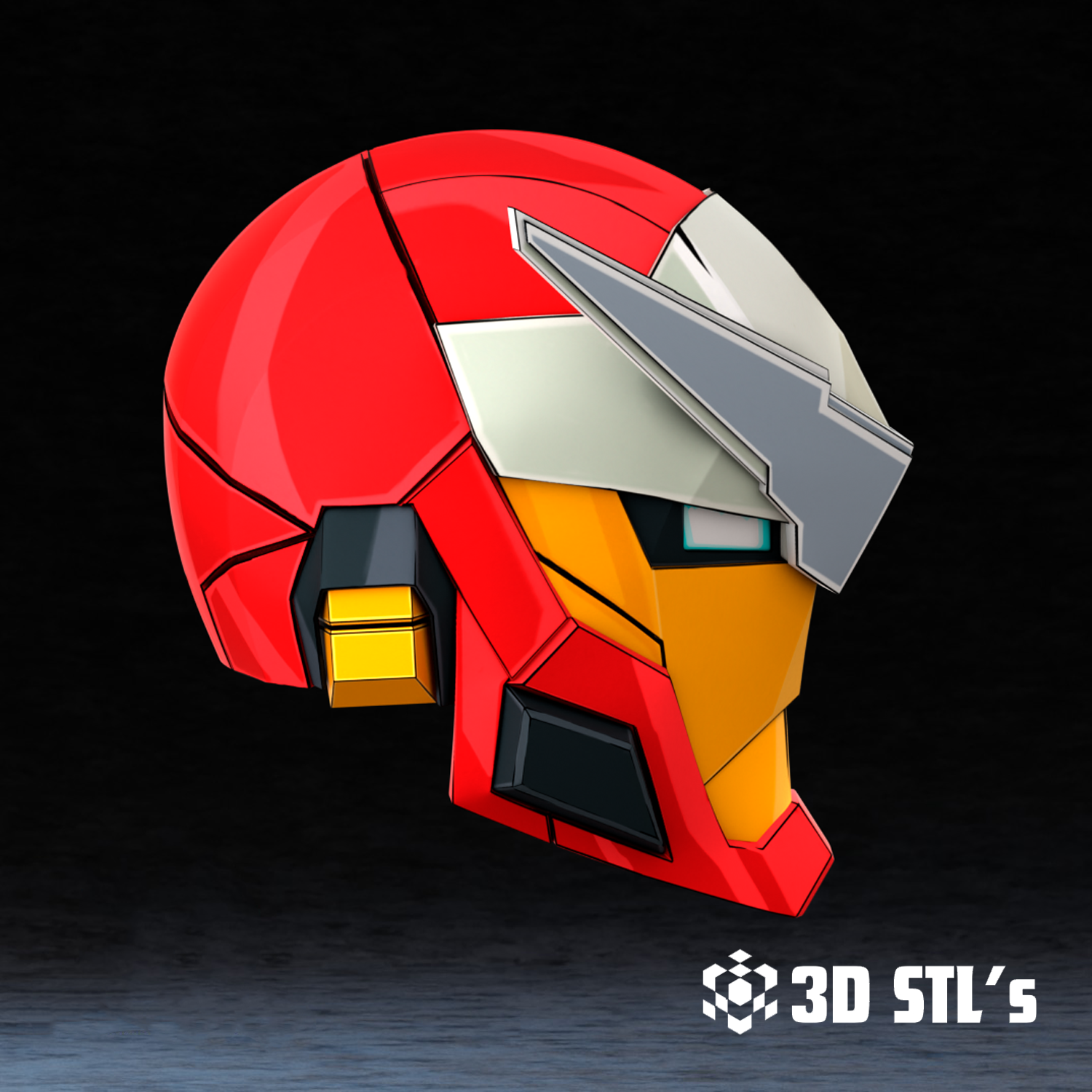 Iron Man Tokon Helmet STL 3D Printing Model 3 Iron Man Tokon Helmet STL