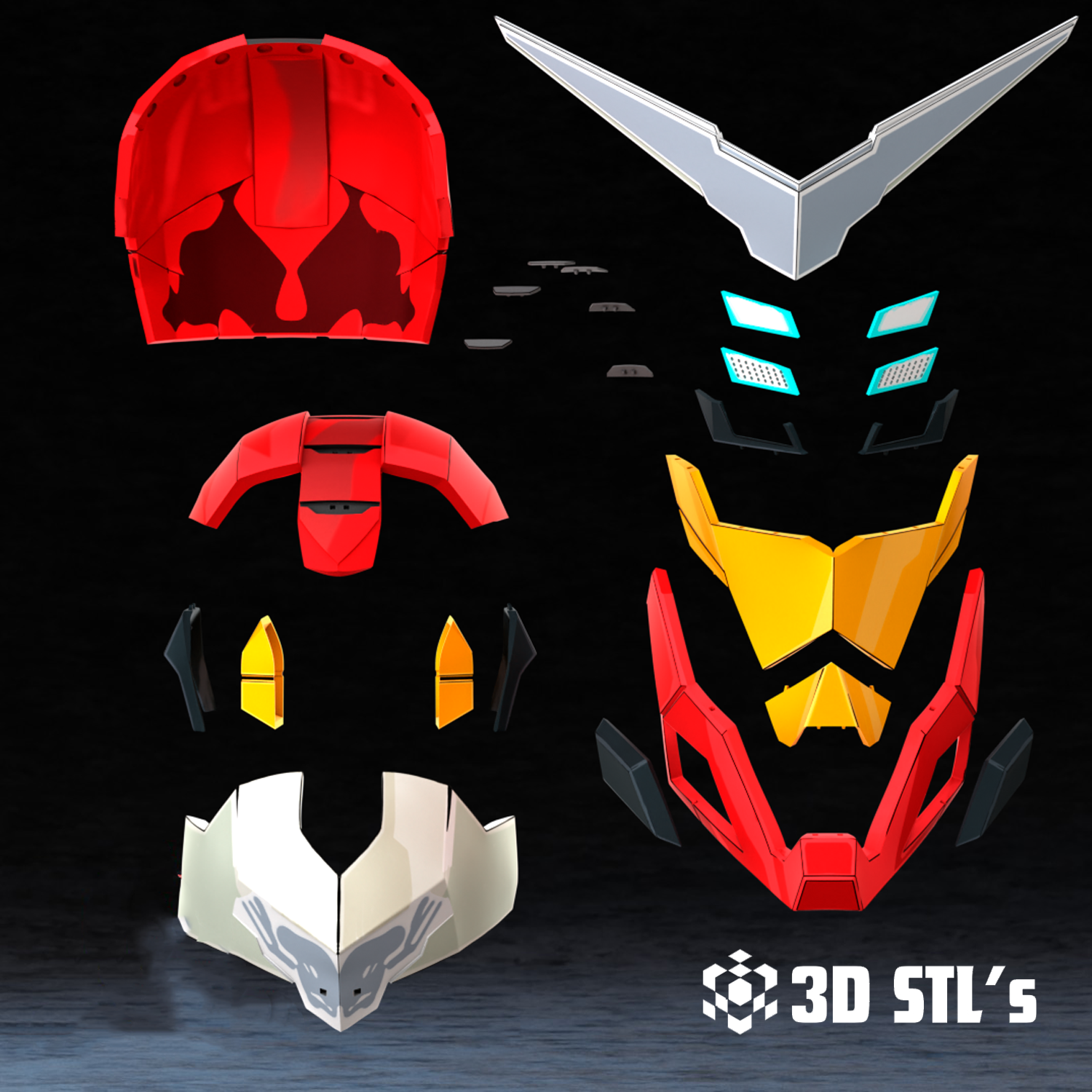 Iron Man Tokon Helmet STL 3D Printing Model 6 Iron Man Tokon Helmet STL 3D Printing Model - Image 6