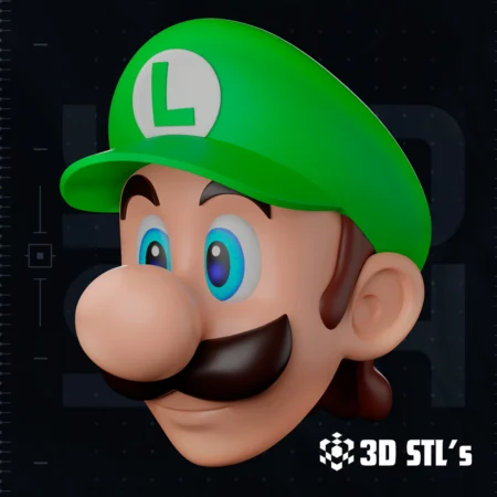 Luigi Helmet STL Super Mario 3D Printing Model