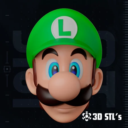 Luigi Helmet STL Super Mario 3D Printing Model