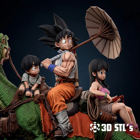 Diorama Goku and Family STL