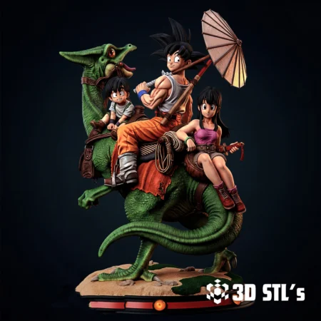Diorama Goku and Family STL