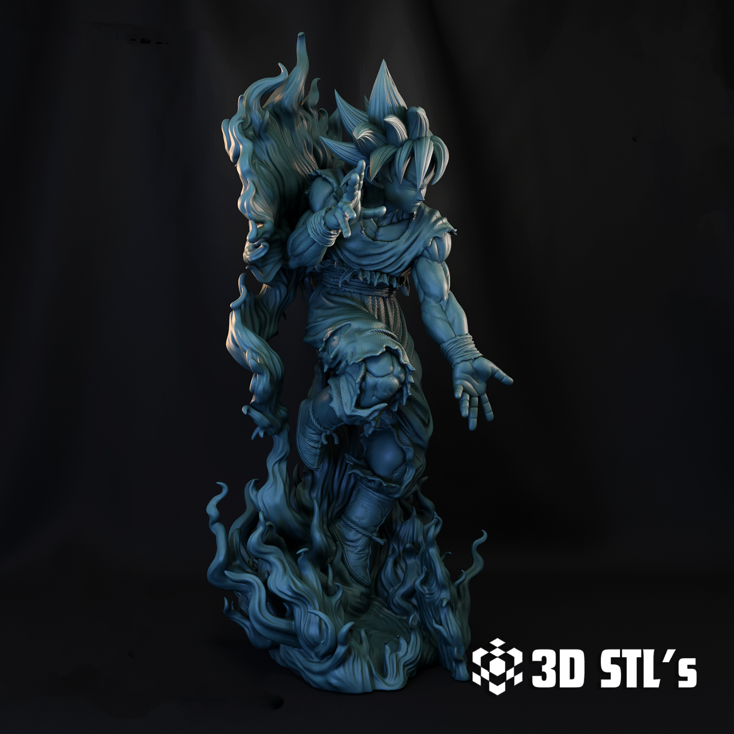 Goku Ultra Instinct STL 3D Printing Model 3 Goku Ultra Instinct STL 3D Printing Model - Image 3